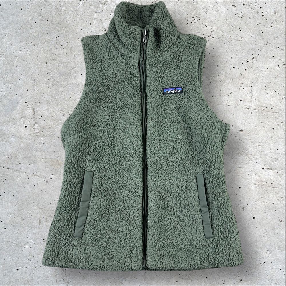 Patagonia Green Sherpa Fleece Vest